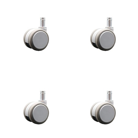Service Caster 2 Inch MRI Safe Casters, 7/16 Grip Ring Stem, Set of 4, 4PK SCC-GR02S50-TPR-GRY-71678-MRI-4